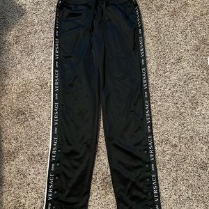 Men’s Black Gym Versace Pants (Size 4)